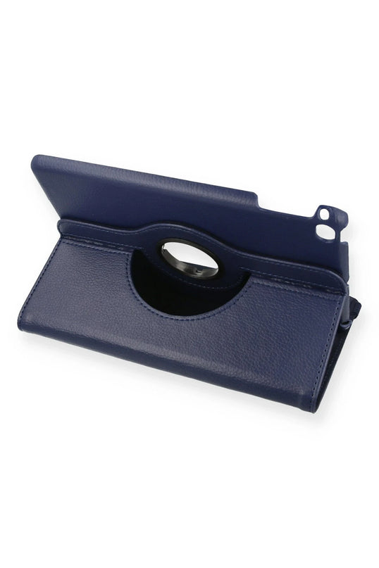 iPad Mini 4 360 Tablet Deri Kılıf - Lacivert