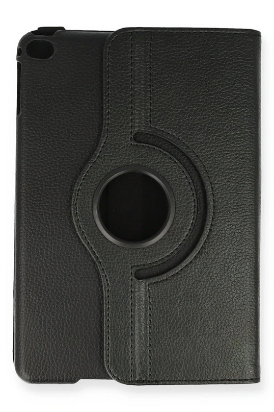 iPad Mini 4 360 Tablet Deri Kılıf - Siyah 2