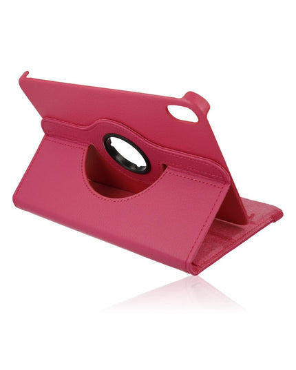 iPad Mini 6 360 Tablet Deri Kılıf - Pembe