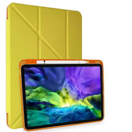 iPad Pro 11 (2018) Kalemlikli Mars Tablet Kılıfı - Açık Sarı