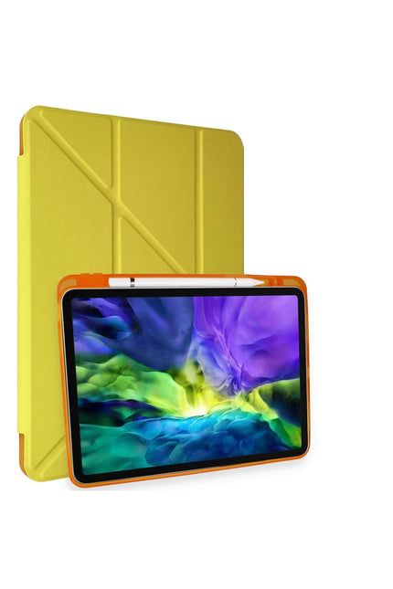 iPad Pro 11 (2018) Kalemlikli Mars Tablet Kılıfı - Açık Sarı
