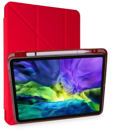 iPad Pro 11 (2018) Kalemlikli Mars Tablet Kılıfı - Kırmızı
