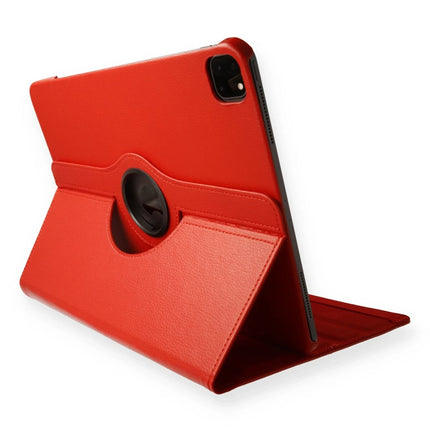 iPad Pro 11 (2020) 360 Tablet Deri Kılıf - Kırmızı