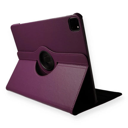 iPad Pro 11 (2020) 360 Tablet Deri Kılıf - Mürdüm