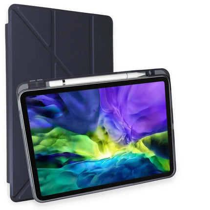 iPad Pro 11 (2021) Kalemlikli Hugo Tablet Kılıfı - Lacivert
