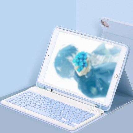 iPad Pro 11 (2022) Kılıf KC01 Smart Klavyeli Tablet Kılıfı - Mavi