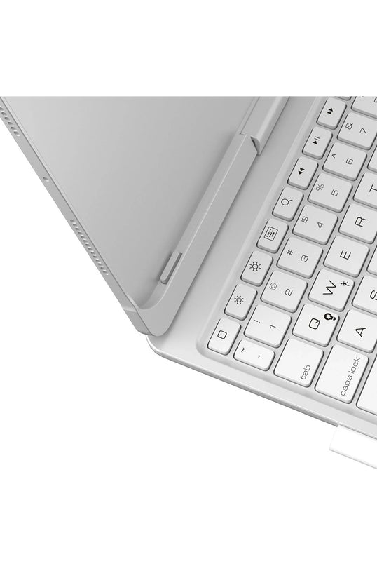 iPad Pro 11 (2024) F11 ATS Kılıf Magic Dönen Klavyeli Tablet Kılıf - Gümüş 3