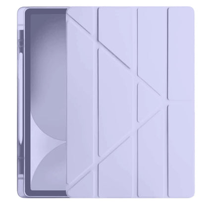iPad Pro 11 (2024) Kalemlikli Hugo Tablet Kılıfı - Lila