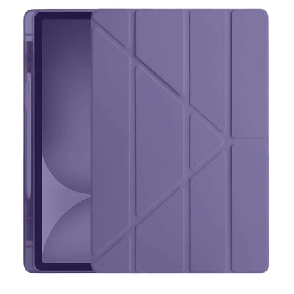 iPad Pro 11 (2024) Kalemlikli Hugo Tablet Kılıfı - Mor