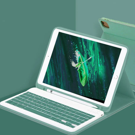 iPad Pro 11 (2024) Kılıf KC01 Smart Klavyeli Tablet Kılıfı - Koyu Yeşil