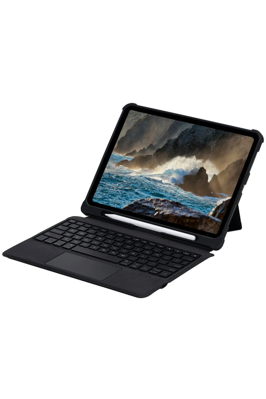 Apple T5209D iPad Pro 12.9 (2021) Kılıf İnter Ledli Klavyeli Tablet Kılıfı 10