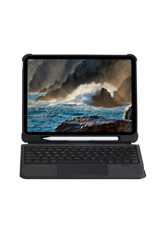 Apple T5209D iPad Pro 12.9 (2021) Kılıf İnter Ledli Klavyeli Tablet Kılıfı 6