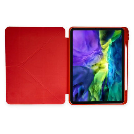 iPad Pro 12.9 (2021) Kalemlikli Mars Tablet Kılıfı - Kırmızı 5