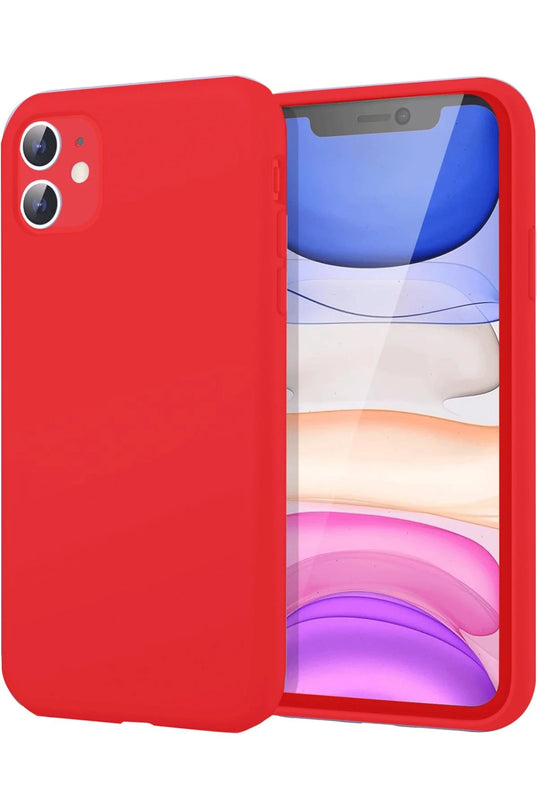 iPhone 11 First Silikon Kılıf - Kırmızı
