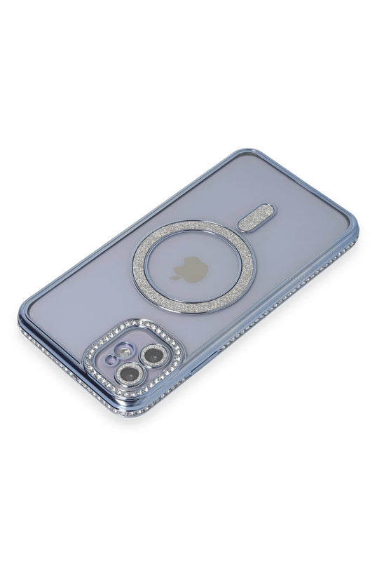 iPhone 11 Joke Simli Magneticsafe Kılıf - Mavi 2
