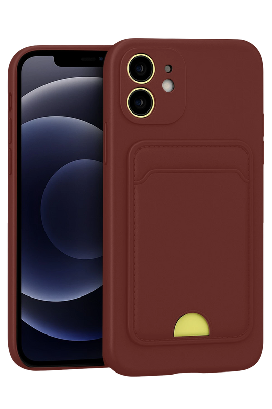 iPhone 11 Kelvin Kartvizitli Silikon Kılıf - Bordo