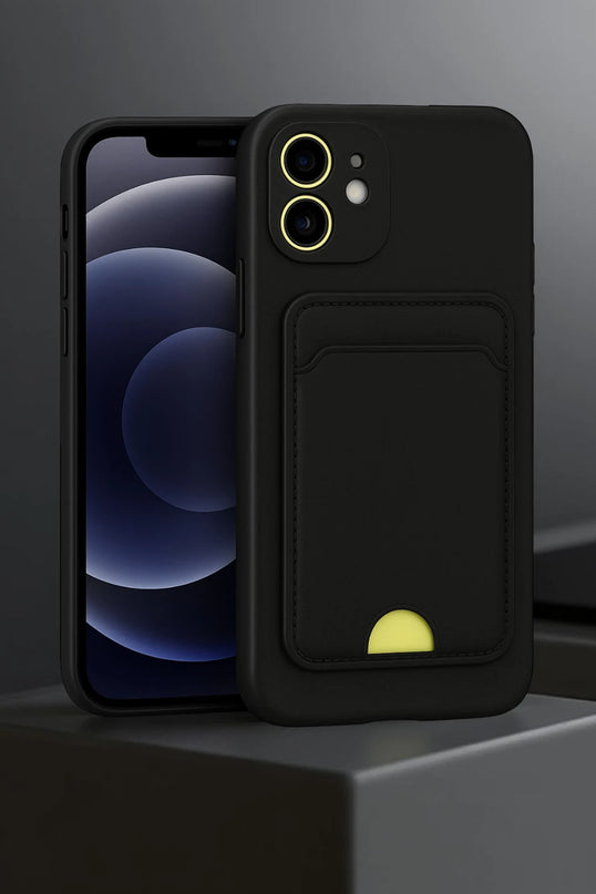 iPhone 11 Kelvin Kartvizitli Silikon Kılıf - Koyu Yeşil 2