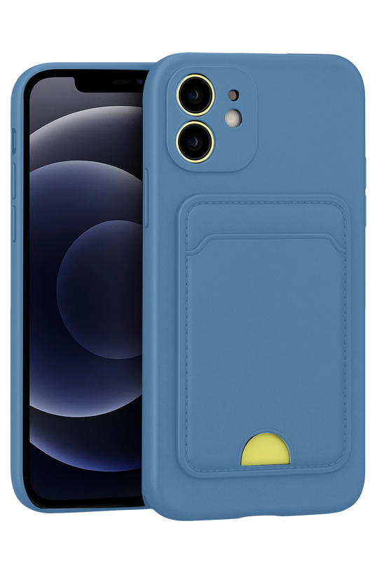 iPhone 11 Kelvin Kartvizitli Silikon Kılıf - Mavi