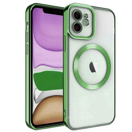 iPhone 11 Kross Magneticsafe Kapak Kılıf - Koyu Yeşil