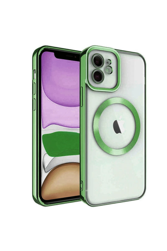 iPhone 11 Kross Magneticsafe Kapak Kılıf - Koyu Yeşil