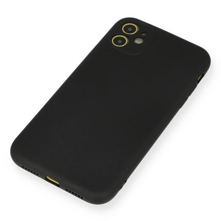 iPhone 11 Nano içi Kadife Silikon Kılıf - Siyah 2