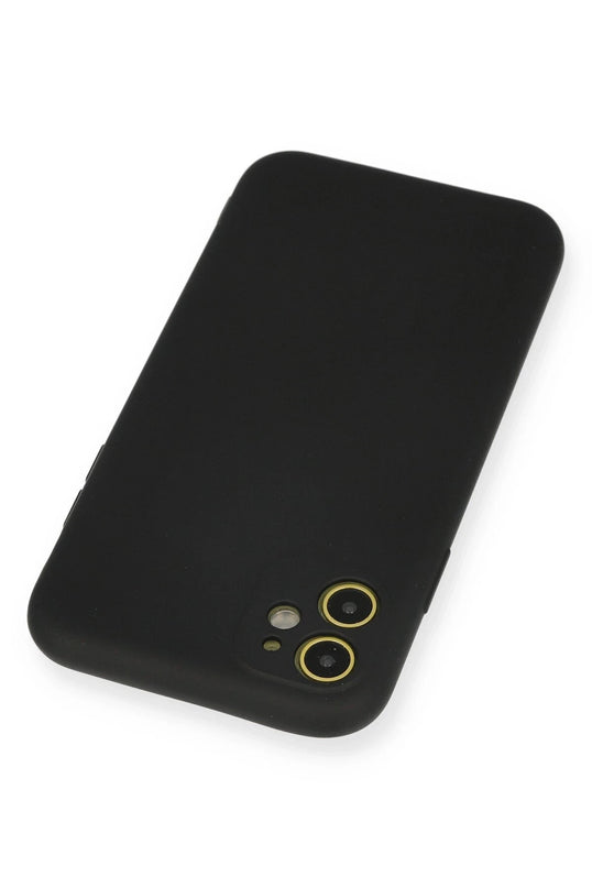 iPhone 11 Nano içi Kadife Silikon Kılıf - Siyah 3