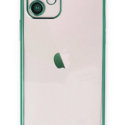 iPhone 11 Razer Lensli Silikon Kılıf - Yeşil
