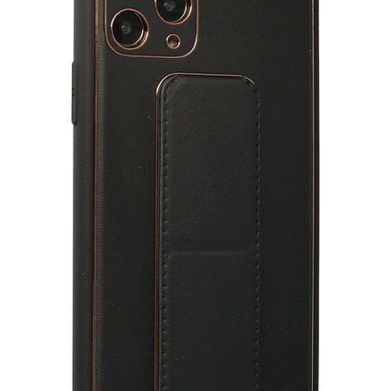 iPhone 11 Pro Coco Deri Standlı Kapak Kılıf - Siyah 2