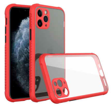 iPhone 11 Pro Miami Şeffaf Silikon Kılıf - Kırmızı