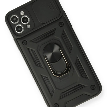 iPhone 11 Pro Pars Lens Yüzüklü Silikon Kılıf - Siyah 3
