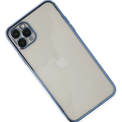 iPhone 11 Pro Razer Lensli Silikon Kılıf - Açık Mavi 3