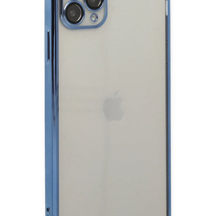iPhone 11 Pro Razer Lensli Silikon Kılıf - Açık Mavi 2