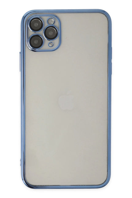 iPhone 11 Pro Razer Lensli Silikon Kılıf - Açık Mavi