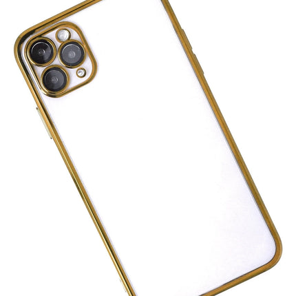 iPhone 11 Pro Razer Lensli Silikon Kılıf - Gold 3