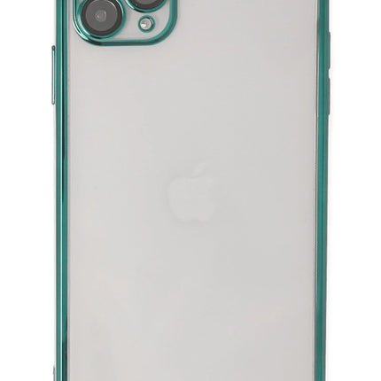 iPhone 11 Pro Razer Lensli Silikon Kılıf - Yeşil