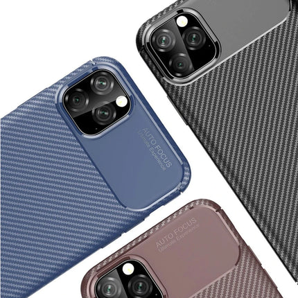 iPhone 11 Pro Max Auto Focus Karbon Kapak Kılıf - Siyah 4