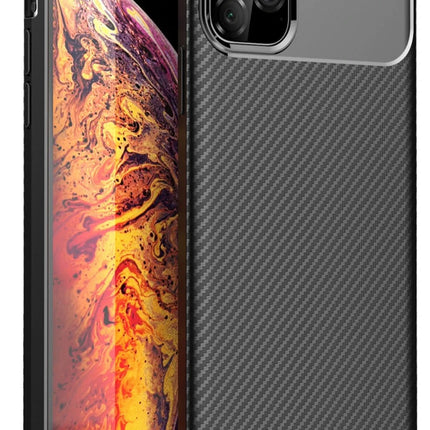 iPhone 11 Pro Max Auto Focus Karbon Kapak Kılıf - Siyah