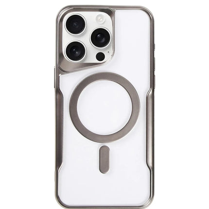 iPhone 11 Pro Max Boyi Magsafe Silikon Kapak Kılıf - Titanyum Gri