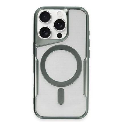 iPhone 11 Pro Max Boyi Magsafe Silikon Kapak Kılıf - Yeşil