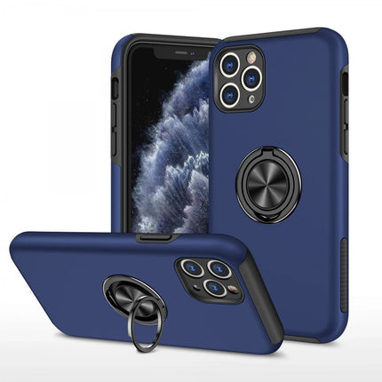 iPhone 11 Pro Max Elit Yüzüklü Kapak Kılıf - Lacivert