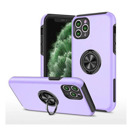 iPhone 11 Pro Max Elit Yüzüklü Kapak Kılıf - Mor