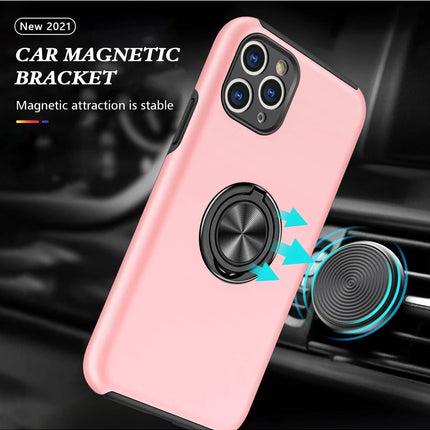 iPhone 11 Pro Max Elit Yüzüklü Kapak Kılıf - Pembe 5