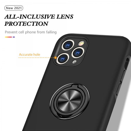 iPhone 11 Pro Max Elit Yüzüklü Kapak Kılıf - Siyah 4