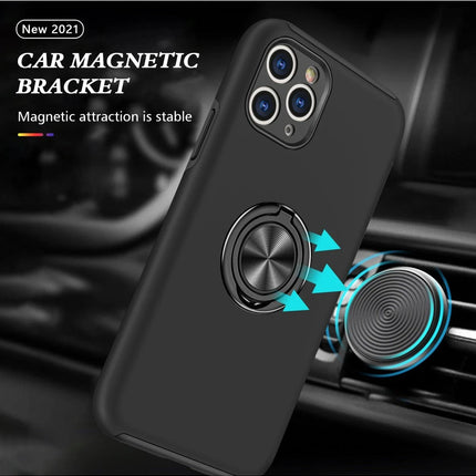 iPhone 11 Pro Max Elit Yüzüklü Kapak Kılıf - Siyah 5