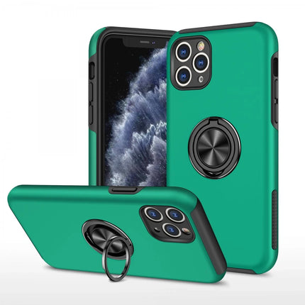 iPhone 11 Pro Max Elit Yüzüklü Kapak Kılıf - Yeşil