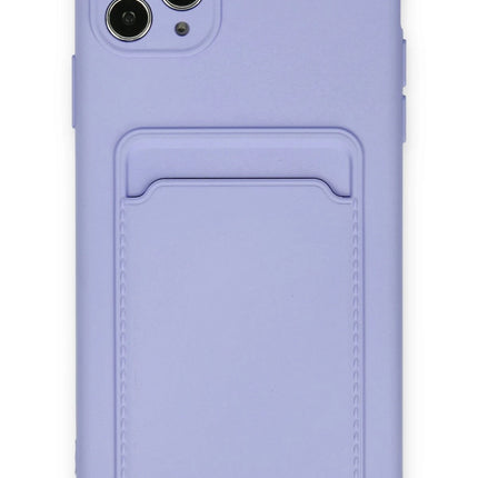iPhone 11 Pro Max Kelvin Kartvizitli Silikon Kılıf - Lila