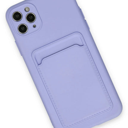 iPhone 11 Pro Max Kelvin Kartvizitli Silikon Kılıf - Lila 3
