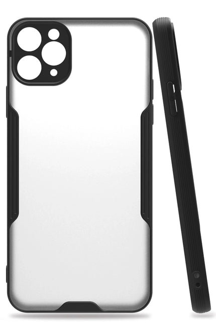 iPhone 11 Pro Max Platin Silikon Kılıf - Siyah