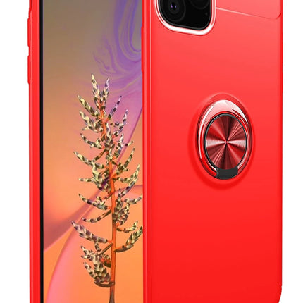 iPhone 11 Pro Max Range Yüzüklü Silikon Kılıf - Kırmızı