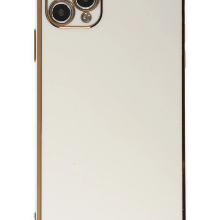 iPhone 11 Pro Max Volet Silikon Kılıf - Beyaz 2